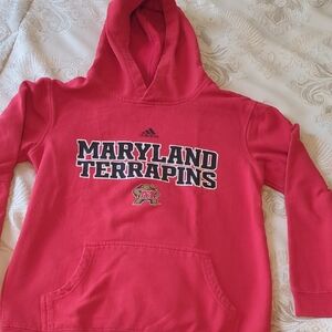 Adidas Kids Maryland Terrapins Red Hoodie UMD